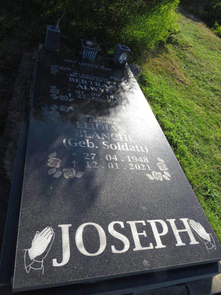 JOSEPH Bertram Alwyn 1942-2006 &amp; Elidian Blanche SOLDATT 1948-2021