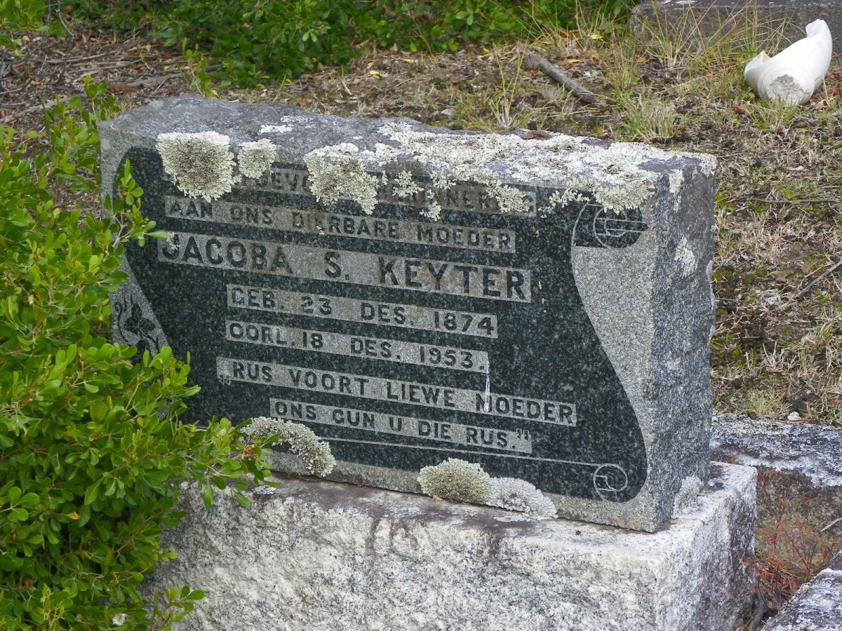 KEYTER Jacoba S. 1874-1953
