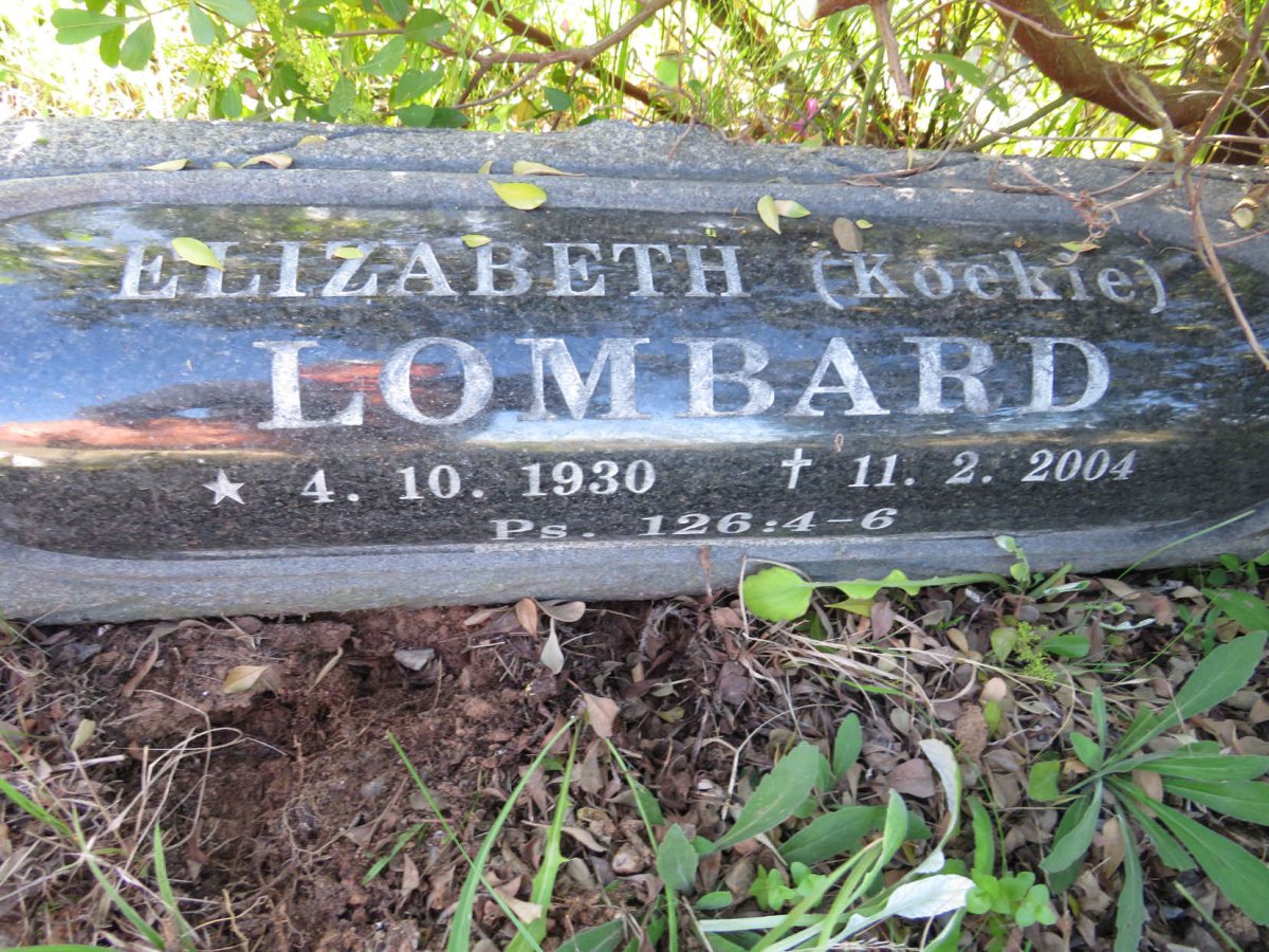 LOMBARD Elizabeth 1930-2004