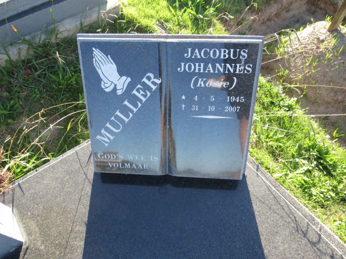 MULLER Jacobus Johannes 1945-2007