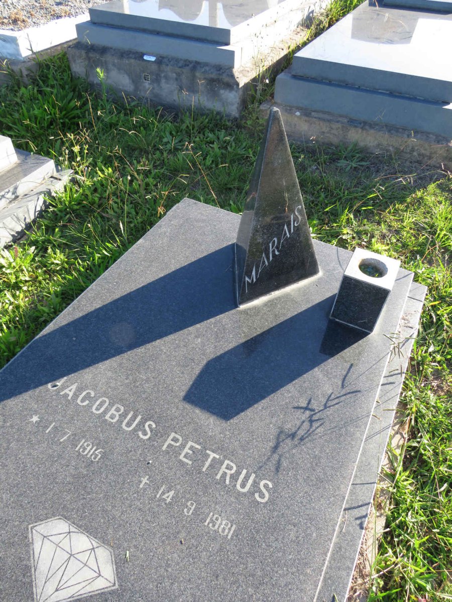 MARAIS Jacobus Petrus 1915-1981 &amp; Nellie 1922-2009