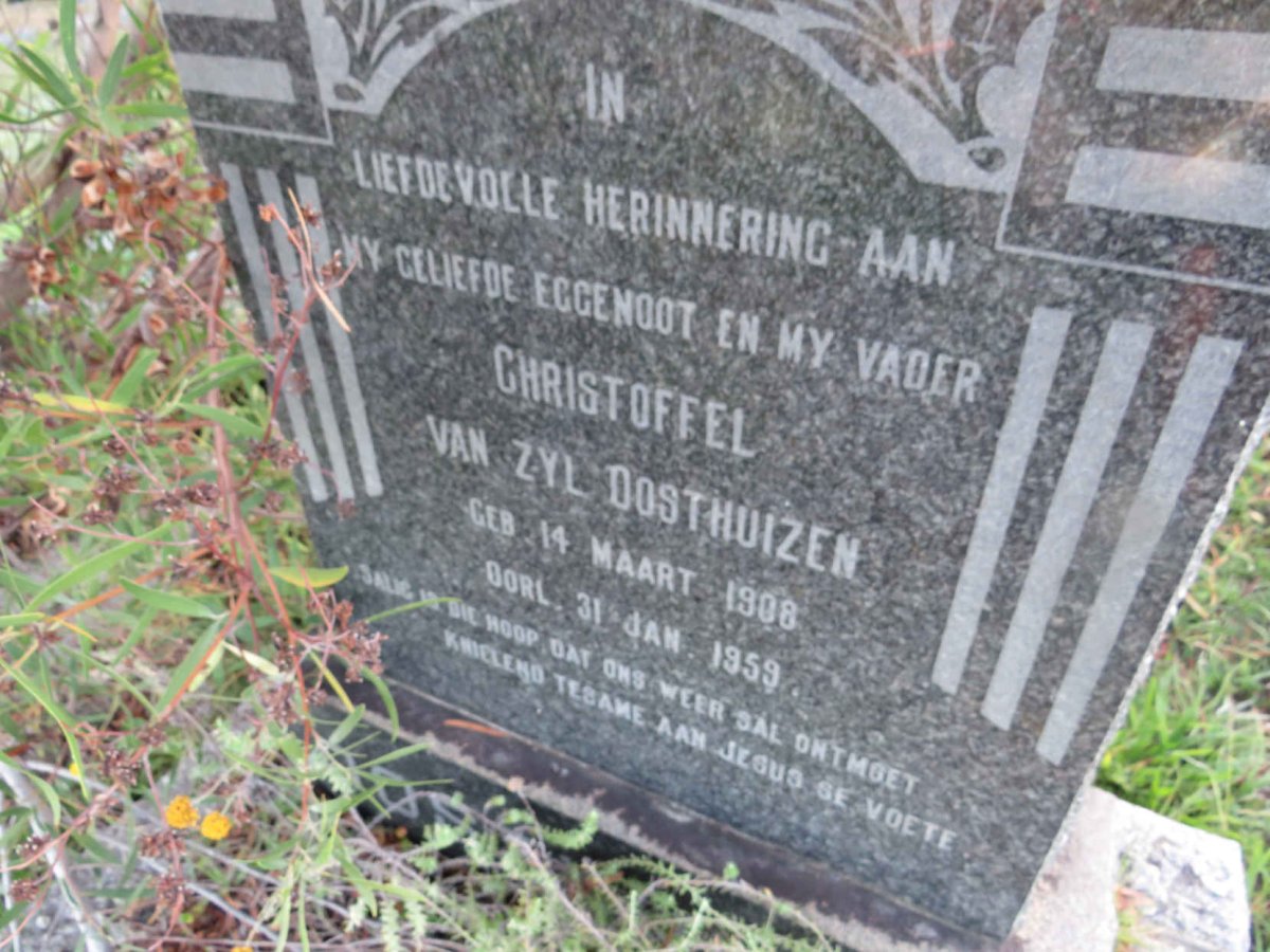 OOSTHUIZEN Christoffel van Zyl 1908-1959