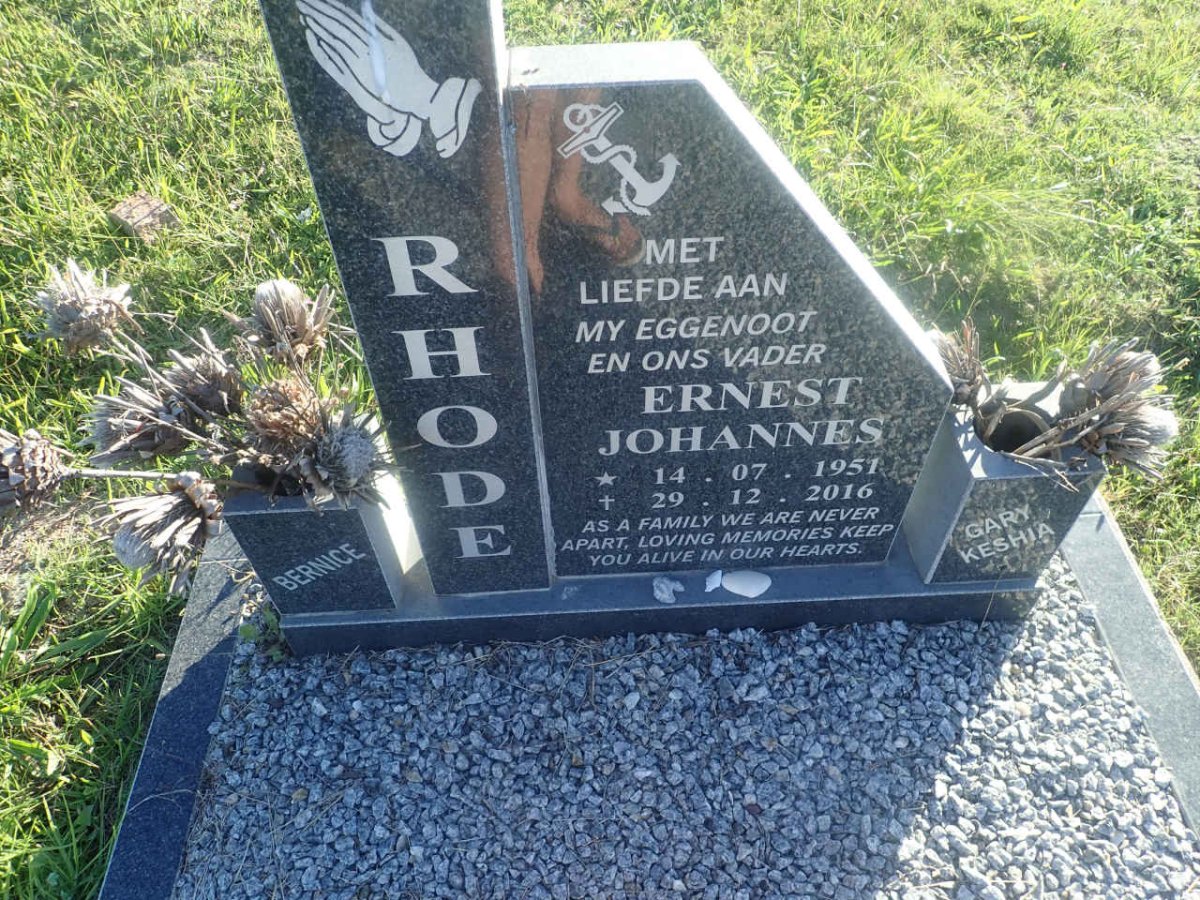 RHODE Ernest Johannes 1951-2016
