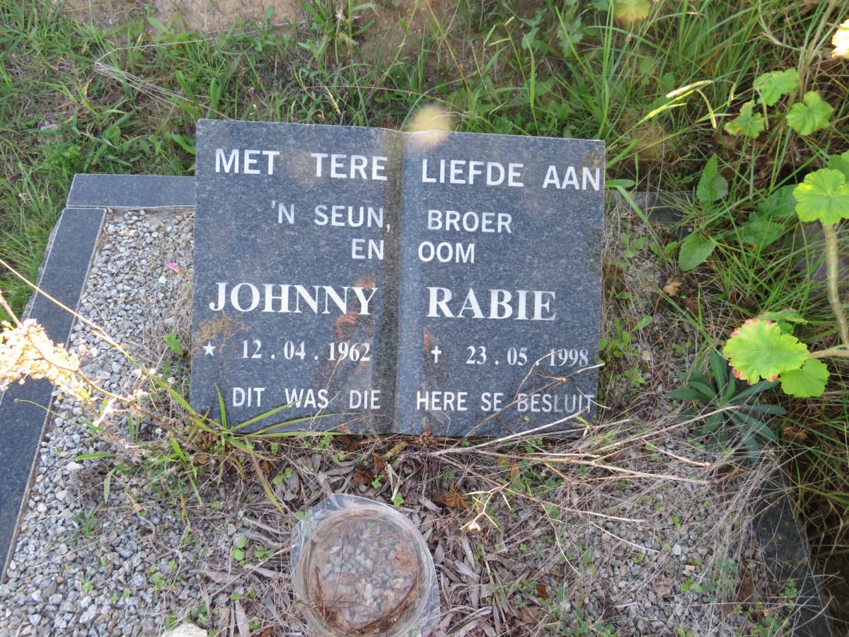 RABIE Johnny 1962-1998