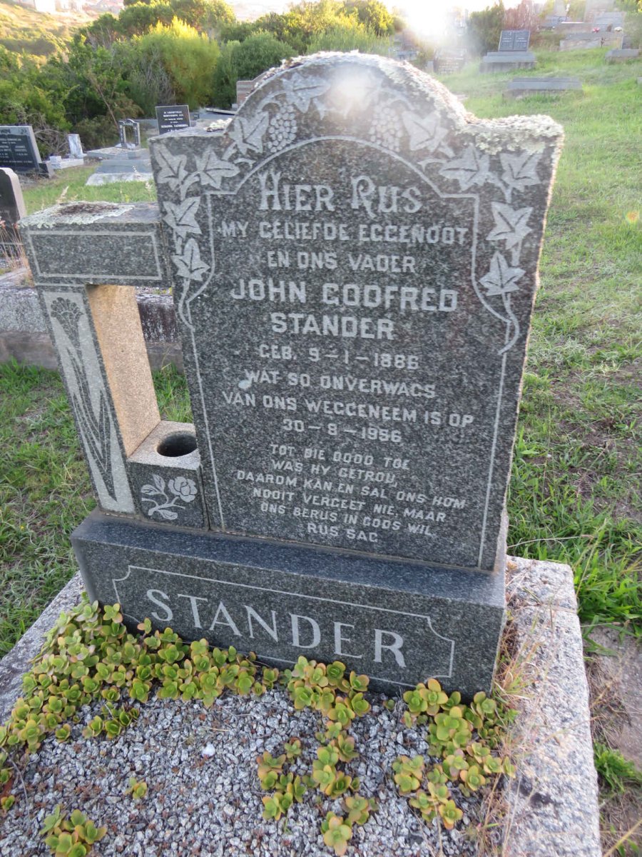 STANDER John Godfred 1886-1956
