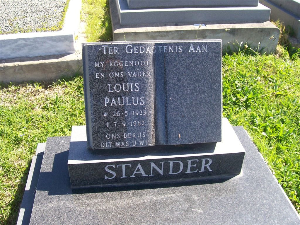 STANDER Louis Paulus 1923-1982