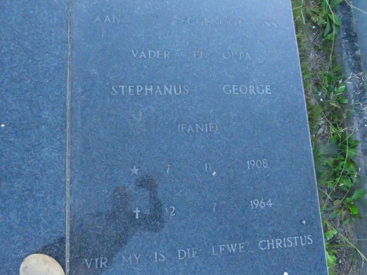 STANDER Stephanus George 1908-1964