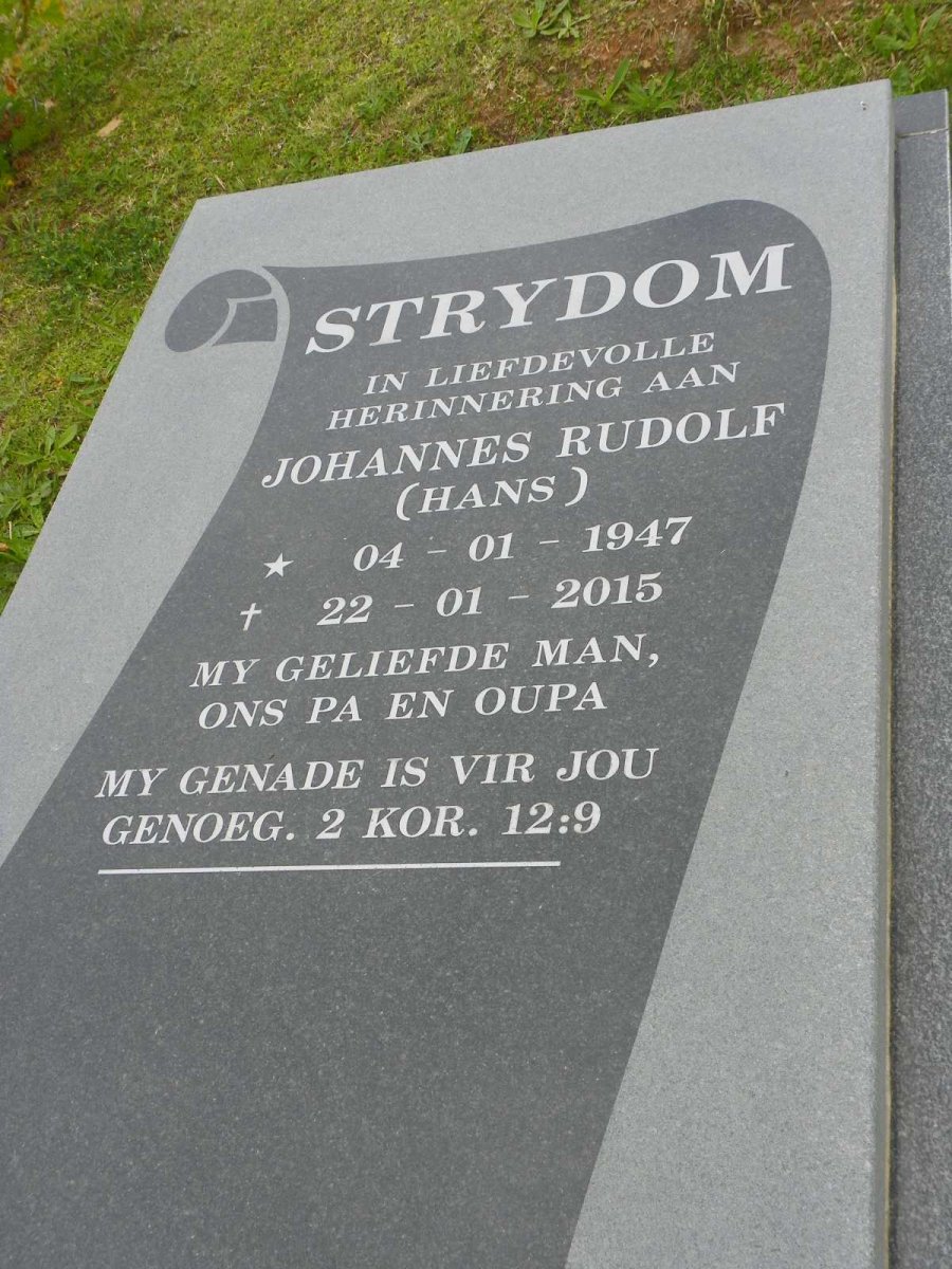 STRYDOM Johannes Rudolph 1947-2015