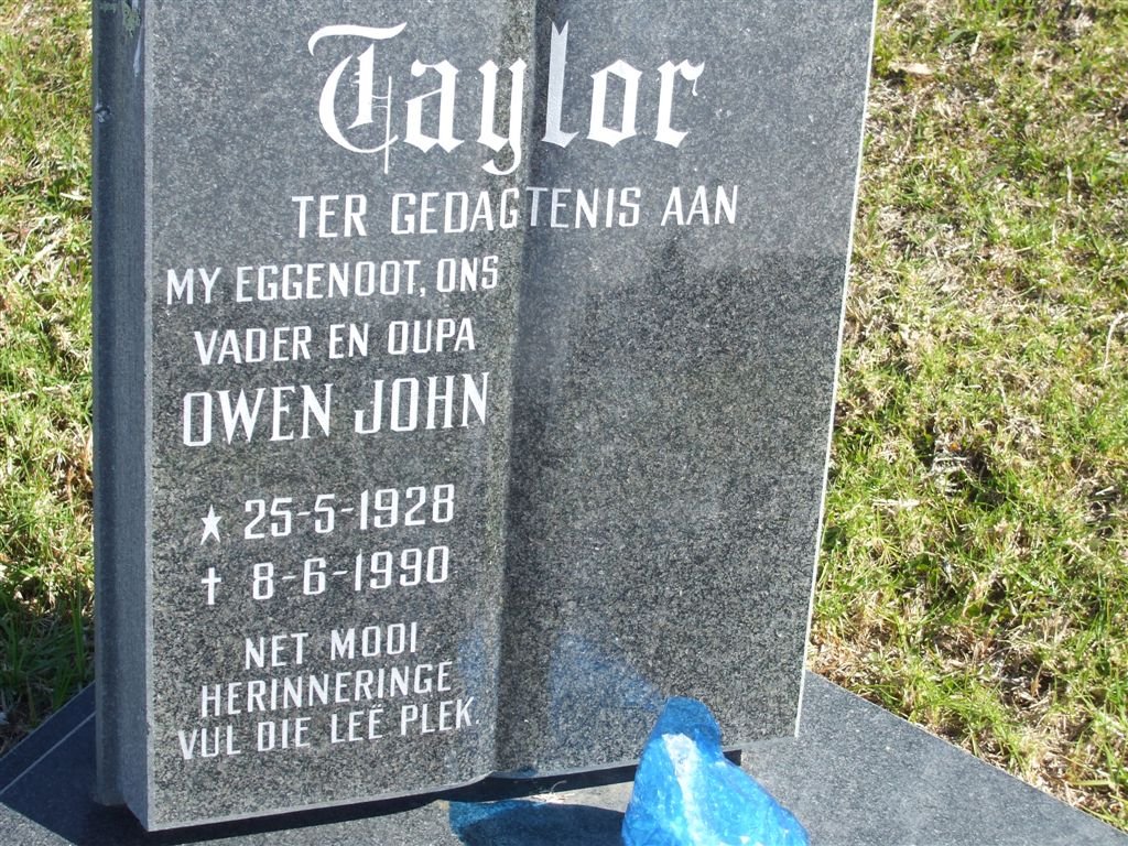 TAYLOR Owen John 1928-1990