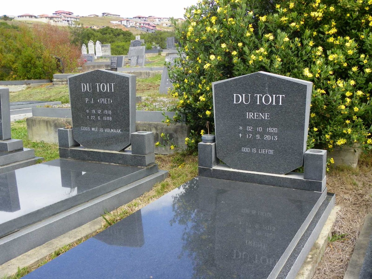 TOIT P.J., du 1918-1986 &amp; Irene 1920-2013