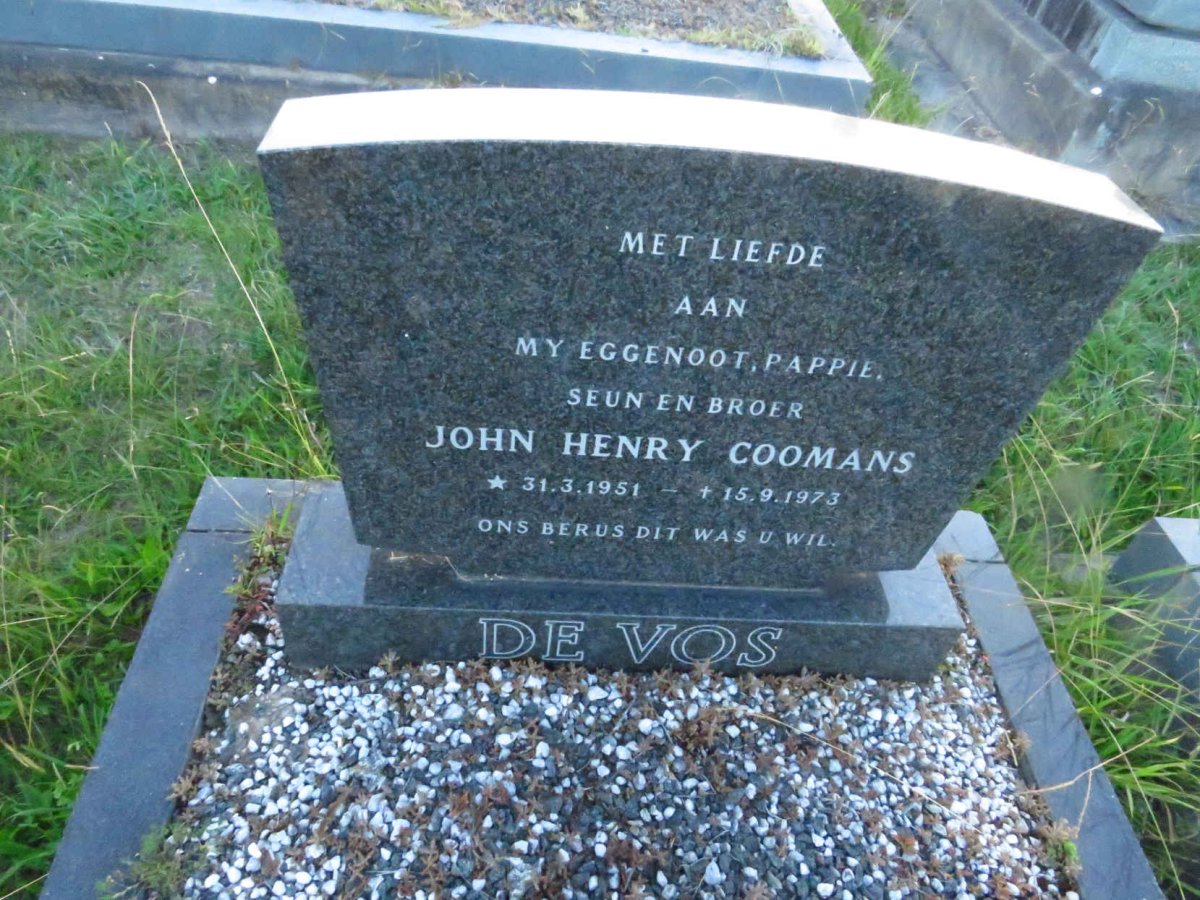 VOS John Henry Coomans, de 1951-1973