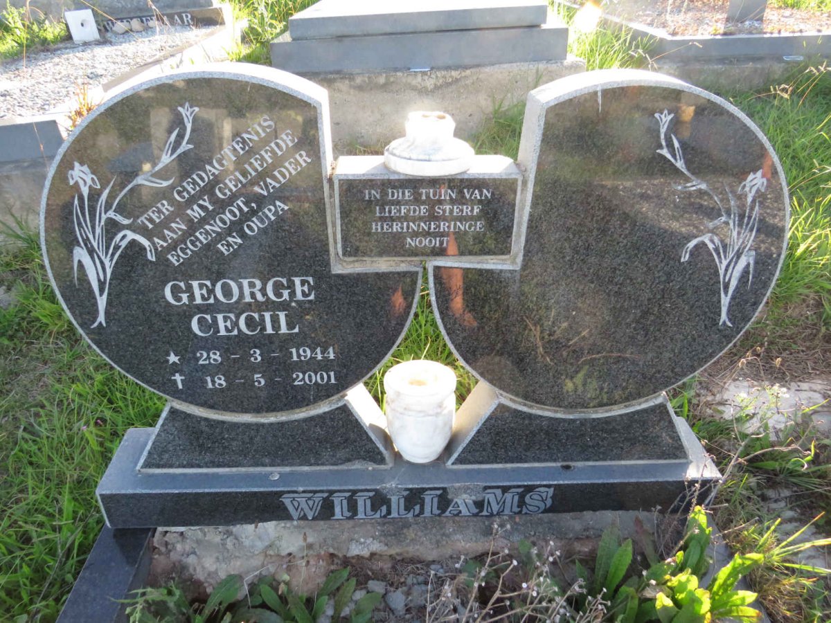 WILLIAMS George Cecil 1944-2001
