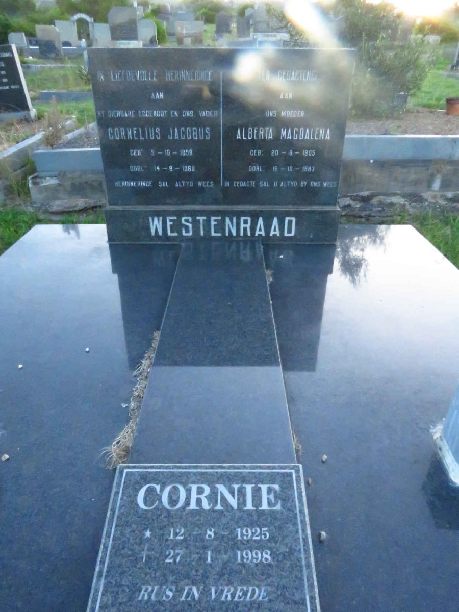 WESTENRAAD Cornelius Jacobus 1898-1969 & Alberta Magdalena 1905-1983 :: WESTENRAAD Cornie 1925-1998 _1