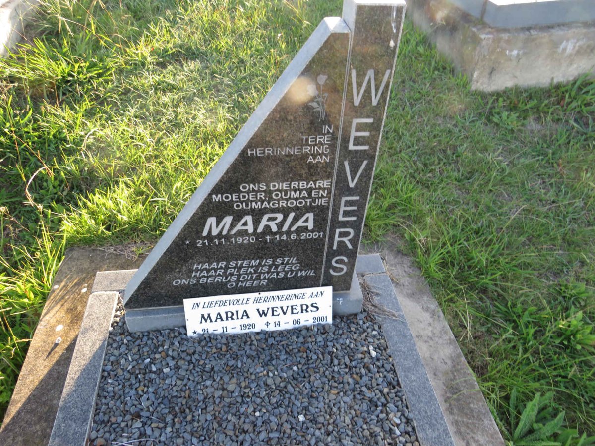 WEVERS Maria 1920-2001