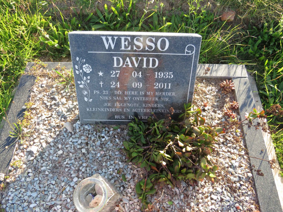 WESSO David 1935-2011