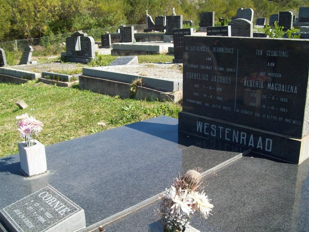 WESTENRAAD Cornelius Jacobus 1898-1968 &amp; Alberta Magdalena 1905-1983 :: WESTENRAAD Cornie 1925-1998
