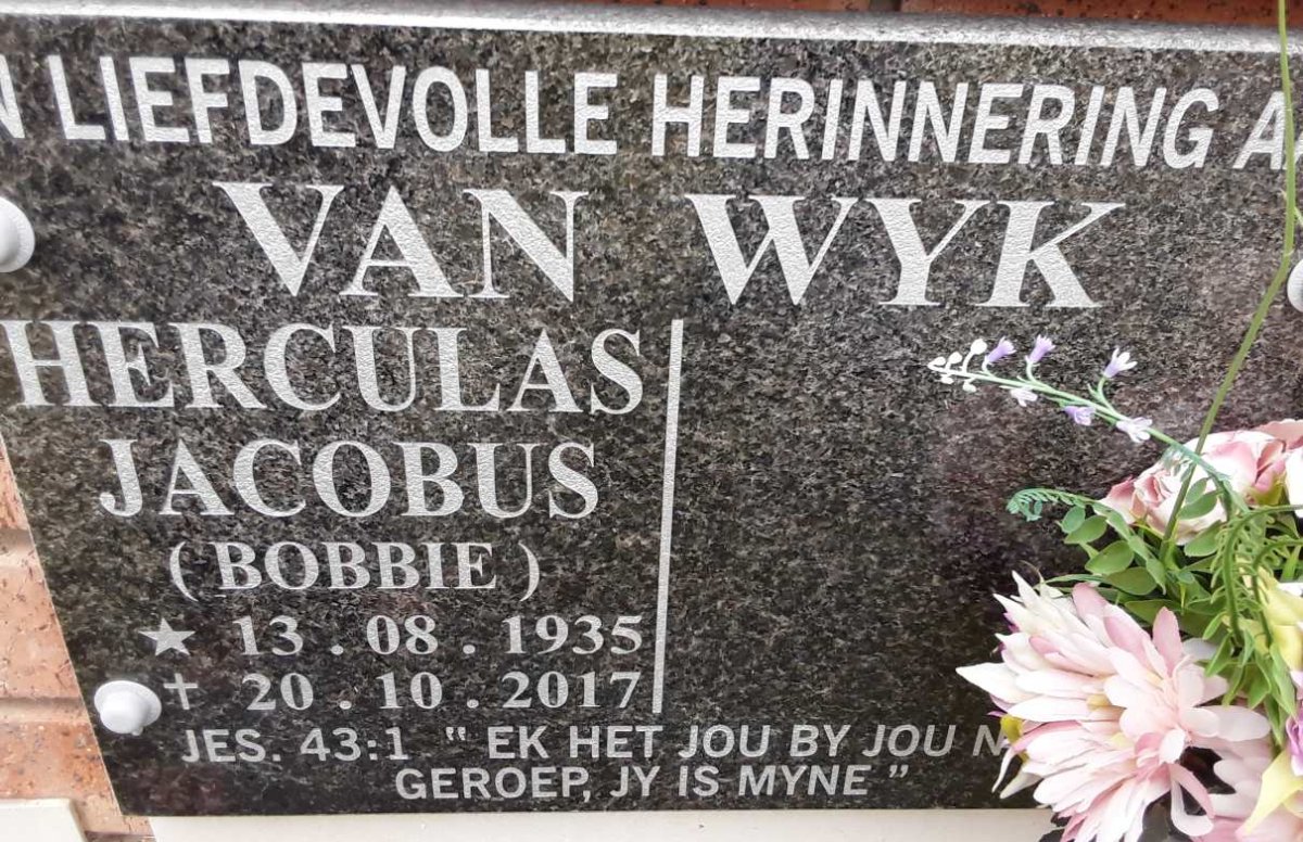 WYK Herculas Jacobus, van 1935-2017