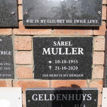 MULLER Sarel 1955-2020