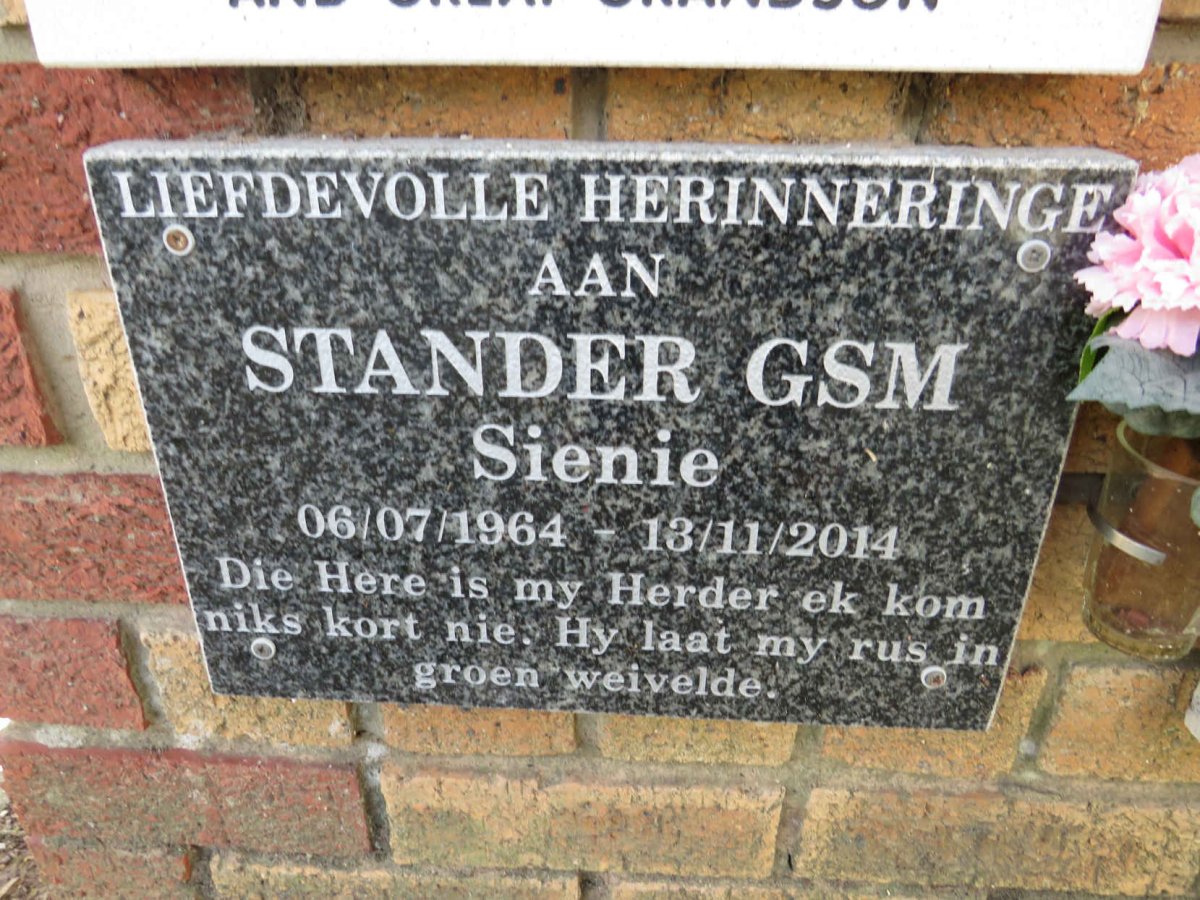 STANDER G.S.M. 1964-2014