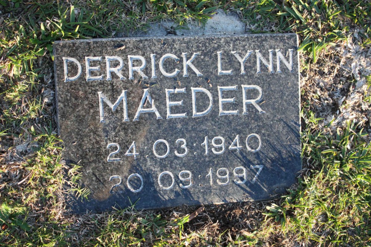MAEDER Derrick Lynn 1940-1997