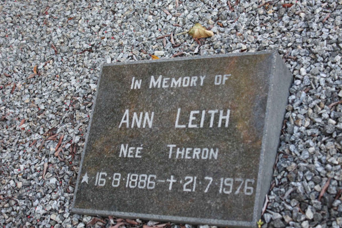 LEITH Ann nee THERON 1886-1976