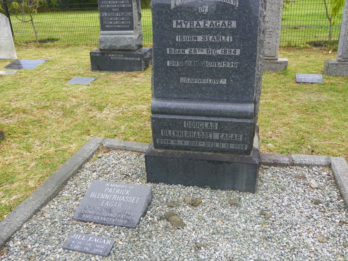 EAGAR Douglas Blennerhasset 1893-1958 &amp; Myra SEARLE 1894-1936 :: EAGAR Patrick Blennerhasset 1925-1996