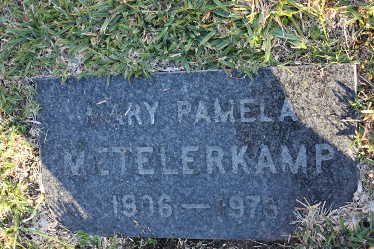 METELERKAMP Mary Pamela 1906-1976