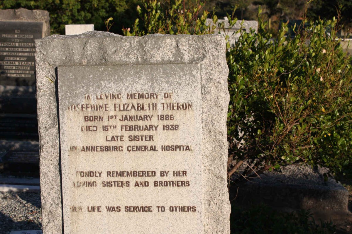 THERON Josephine Elizabeth 1886-1938