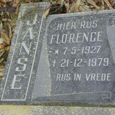 JANSEN Florence 1927-1979