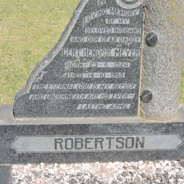 ROBERTSON Gert Hendrik Meyer 1924-1959