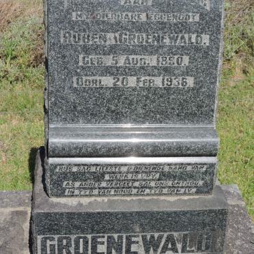 GROENEWALD Ruben 1890-1936