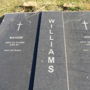 WILLIAMS John -1944 &amp; Maggie -1944