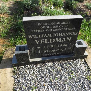 VELDMAN William Johannes 1946-2015