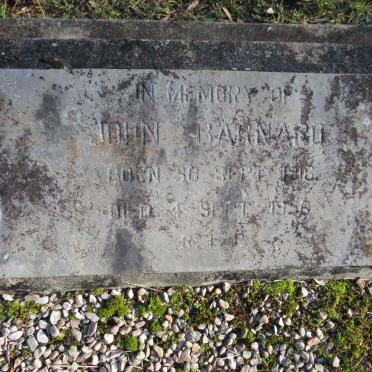 BARNARD John 1918-1956