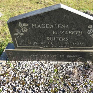 RUITERS Magdalena Elizabeth 1919-1982