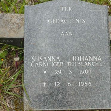 ? Dudley Thomas 1898-1893 &amp; Susanna Johanna TERBLANCHE 1900-1986