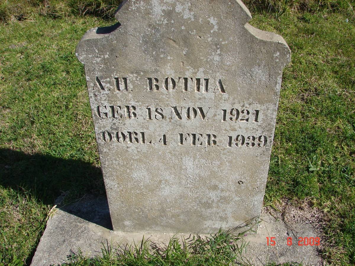 BOTHA A.H. 1921-1939