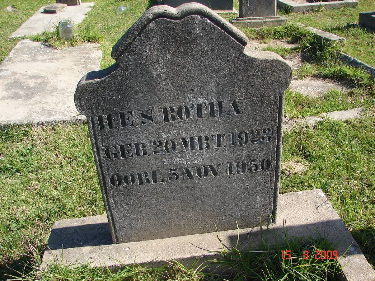 BOTHA H.E.S. 1923-1950