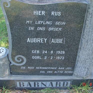 BARNARD Aubrey 1826-1973