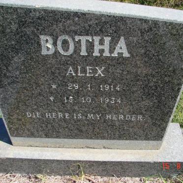 BOTHA Alex 1914-1934