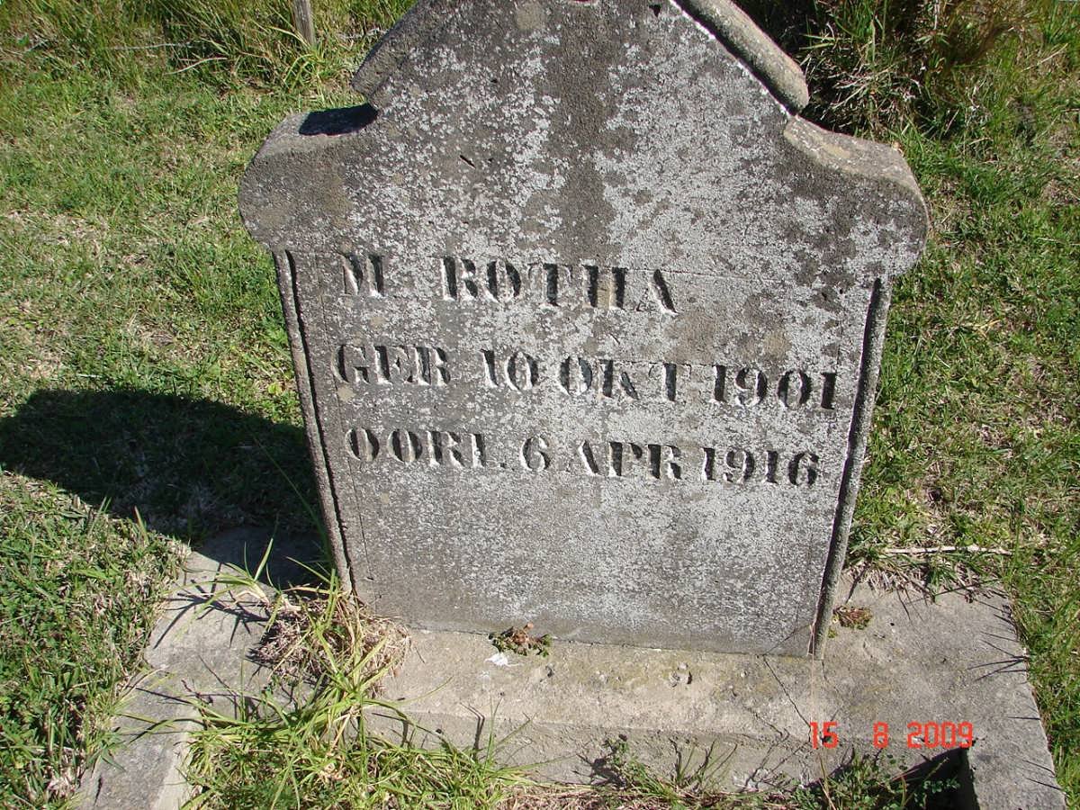 BOTHA M. 1901-1916