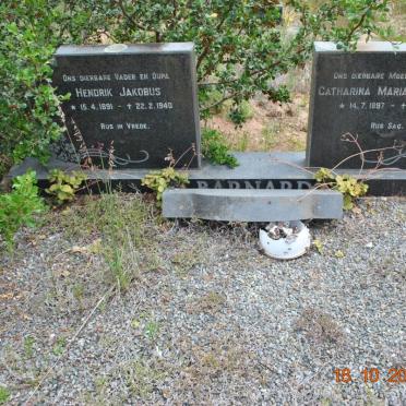 BARNARD Hendrik Jakobus 1891-1940 &amp; Catharina Maria Elizabeth 1897-1970