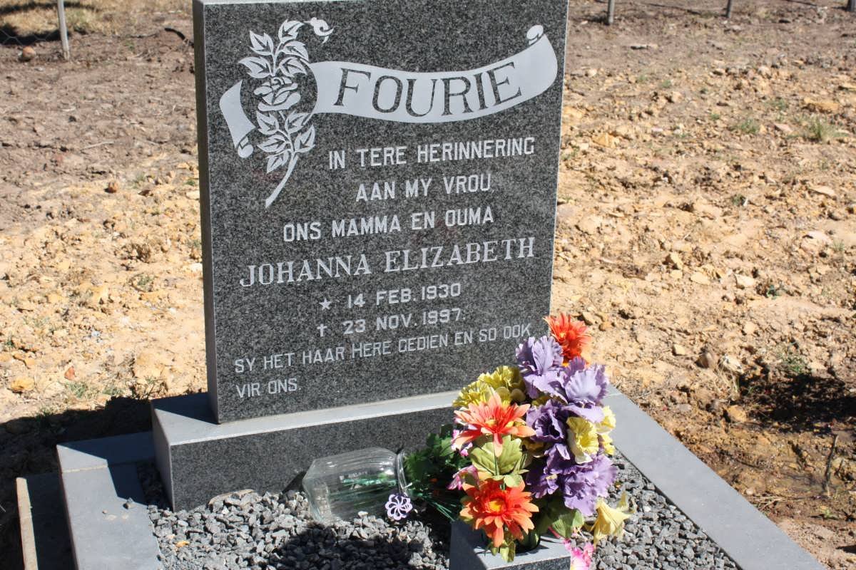 FOURIE Johanna Elizabeth 1930-1997