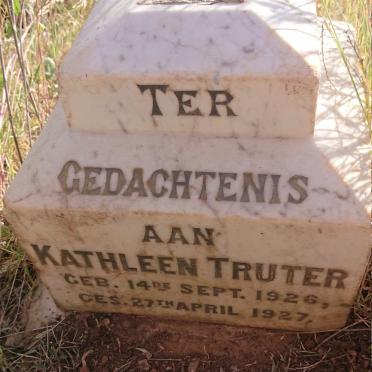 TRUTER Kathleen 1926-1927