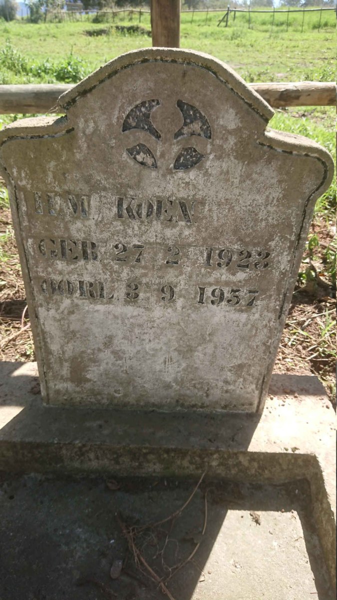 KOEN H.M. 1923-1957