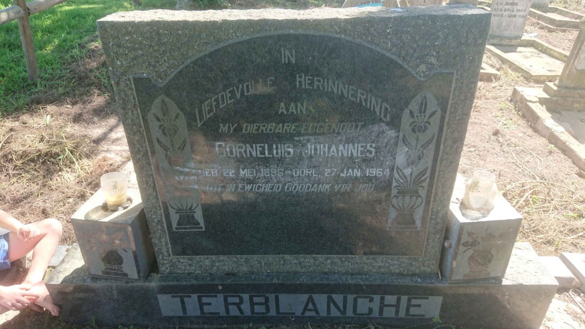TERBLANCHE Corneluis Johannes 1896-1964