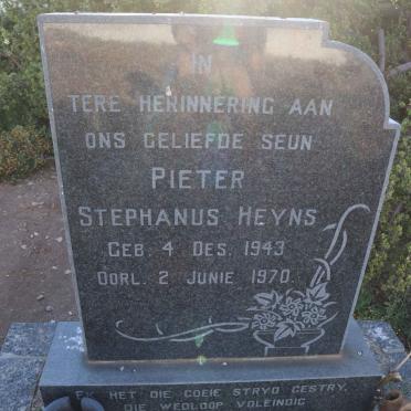 HEYNS Pieter Stephanus 1943-1970