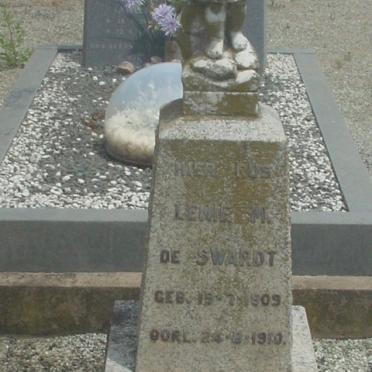 SWARDT Lenie M., de 1909-1910