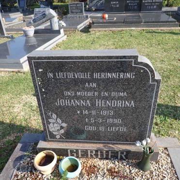GERBER Johanna Hendrina 1913-1990