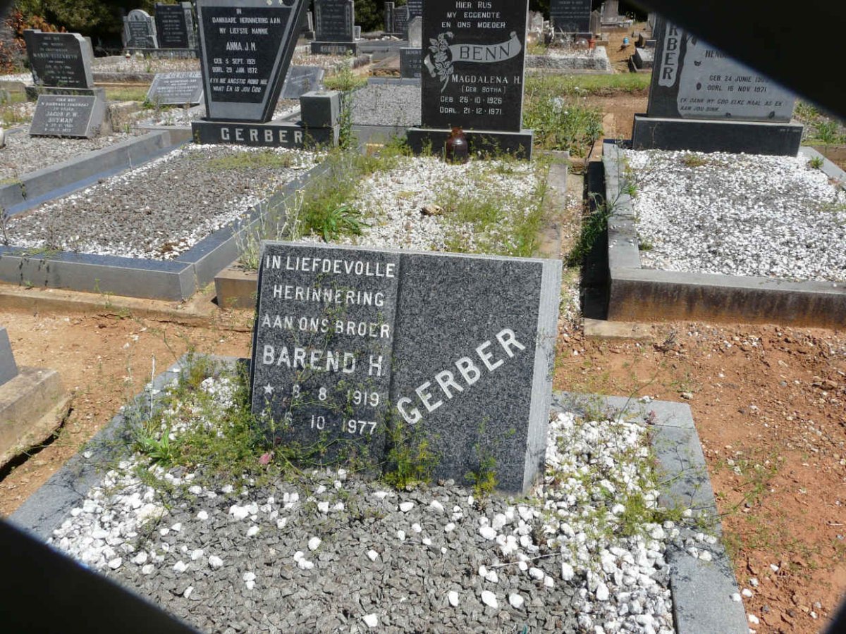 GERBER Barend H. 1919-1977